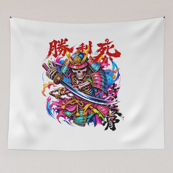Item preview, samurai skull designed and sold by castillomiami.