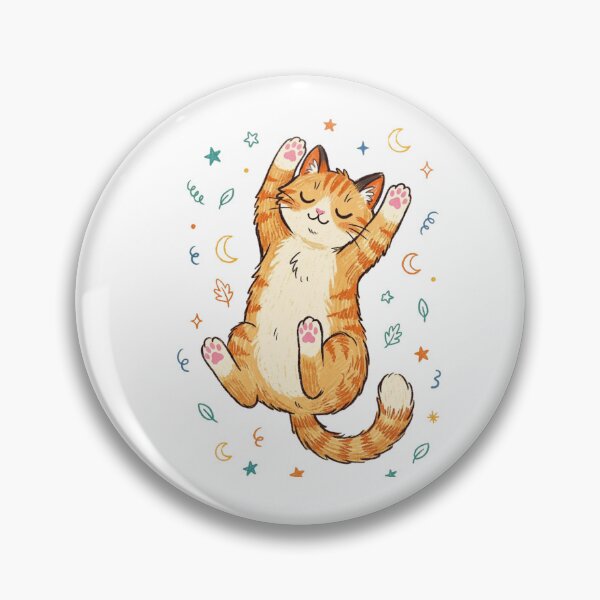 Item preview, Cozy Sleeping Orange Tabby Cat Starry Night Illustration designed and sold by TaiwanMemory.