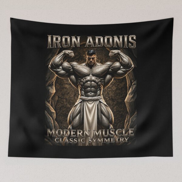 Item preview, Iron Adonis double bi T-shirt-Modern Muscle Classic Symmetry designed and sold by AdrainChilders.
