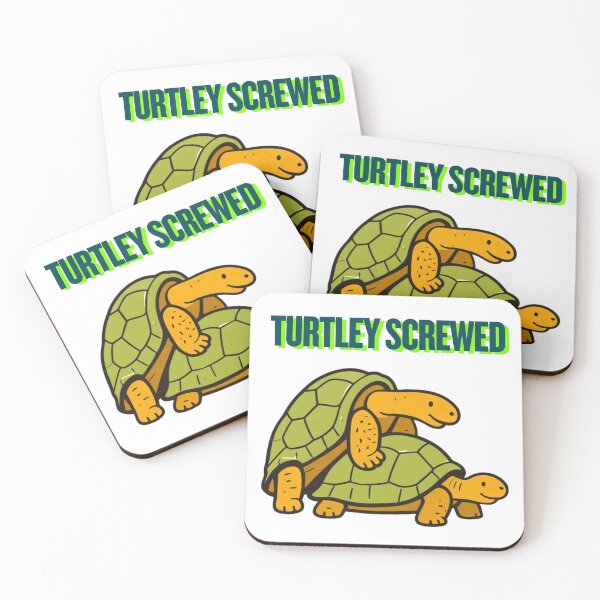Item preview, Turtley Screwed – Sarcastic Turtle Humor designed and sold by CashOutLater Co..
