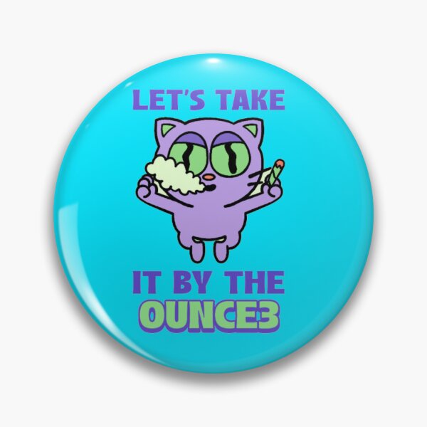 Item preview, Let's Take It By The Ounce - Retro Purple Cat Weed Art designed and sold by GenZFashion000.