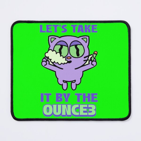 Item preview, Let's Take It By The Ounce - Retro Purple Cat Weed Art designed and sold by GenZFashion000.