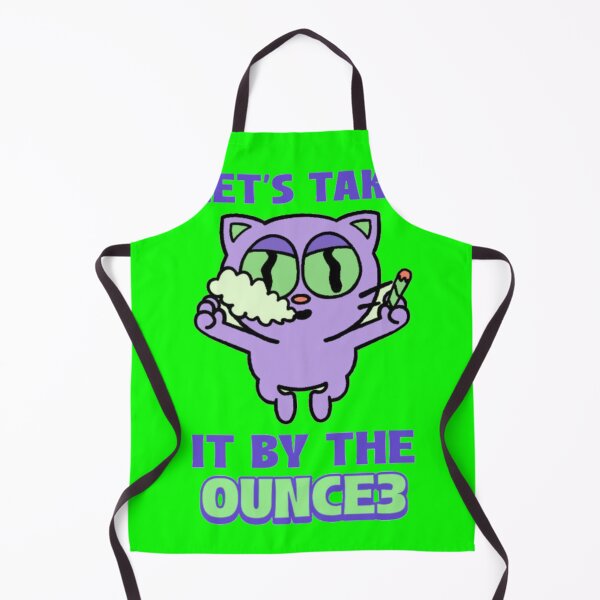 Item preview, Let's Take It By The Ounce - Retro Purple Cat Weed Art designed and sold by GenZFashion000.