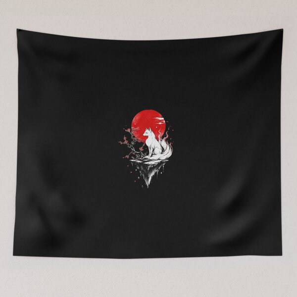 Item preview, Spirit Kitsune Under the Crimson Moon designed and sold by DogLord.