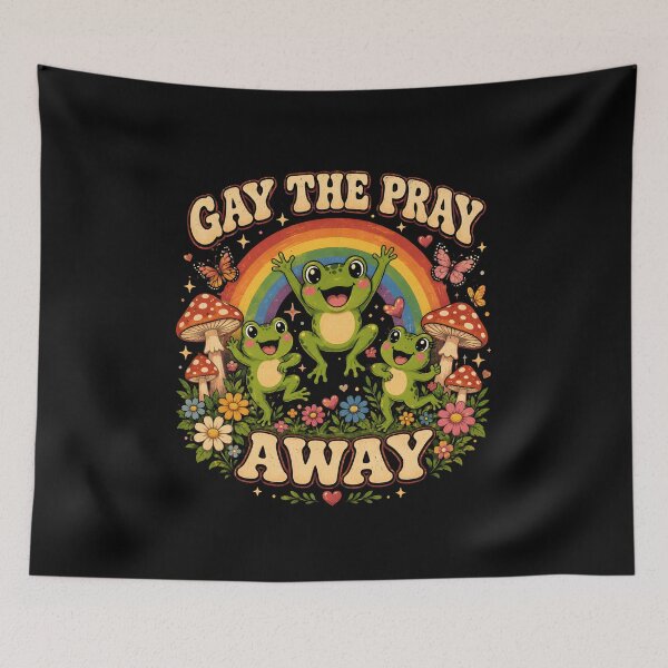 Item preview, Gay The Pray Away Frogs  designed and sold by zoes-ink.