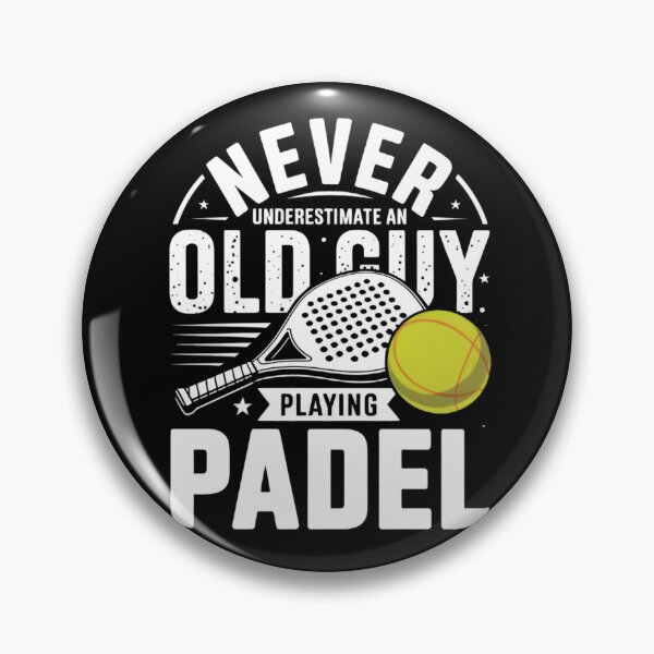 Item preview, Never Underestimate An Old Man With A Padel Funny Retro Padel Player  designed and sold by Zizo-DR44.