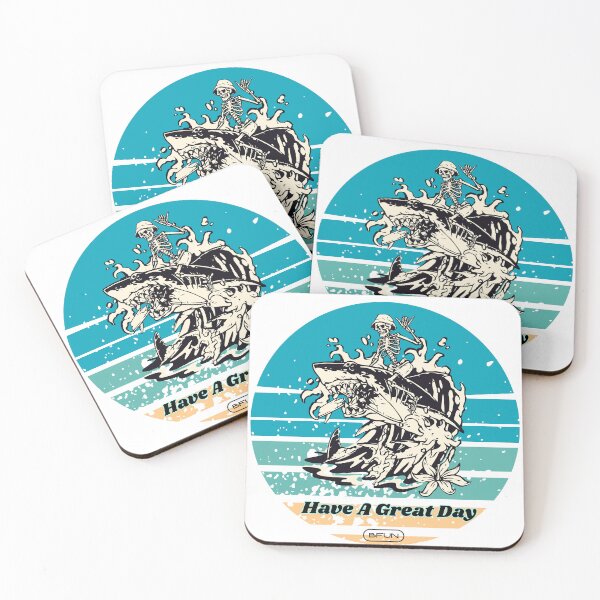 Item preview, Have A Great Day shark designed and sold by bfunstudio.