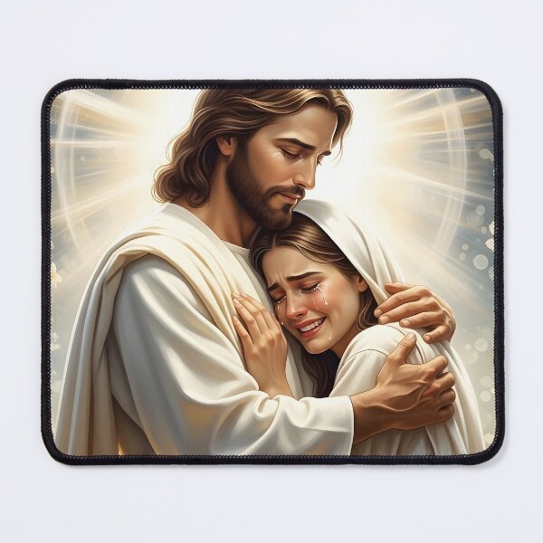 Item preview, Jesus Embracing Crying Woman designed and sold by RRRShop.
