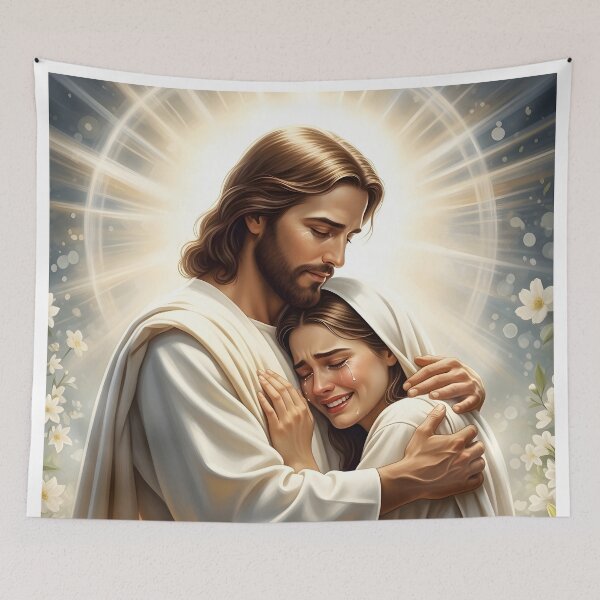 Item preview, Jesus Embracing Crying Woman designed and sold by RRRShop.