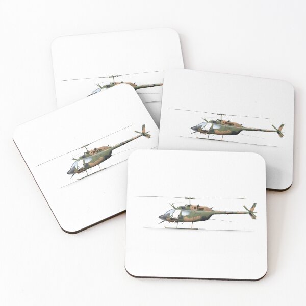 Item preview, BELL 206 KIOWA AUSTRALIAN ARMY A17-027 designed and sold by Grubby Fingers Aircraft Illustration.