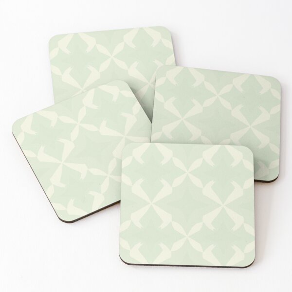 Item preview, Mint Sage Green Cream Geometric Pattern designed and sold by burbankdesigns.