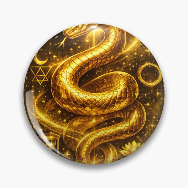 Item preview, Golden Serpent Ascension — Ultra Premium Mystic Radiant Art designed and sold by InfiniteArchive.