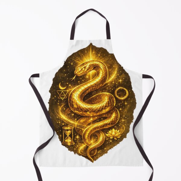 Item preview, Golden Serpent Ascension — Ultra Premium Mystic Radiant Art designed and sold by InfiniteArchive.