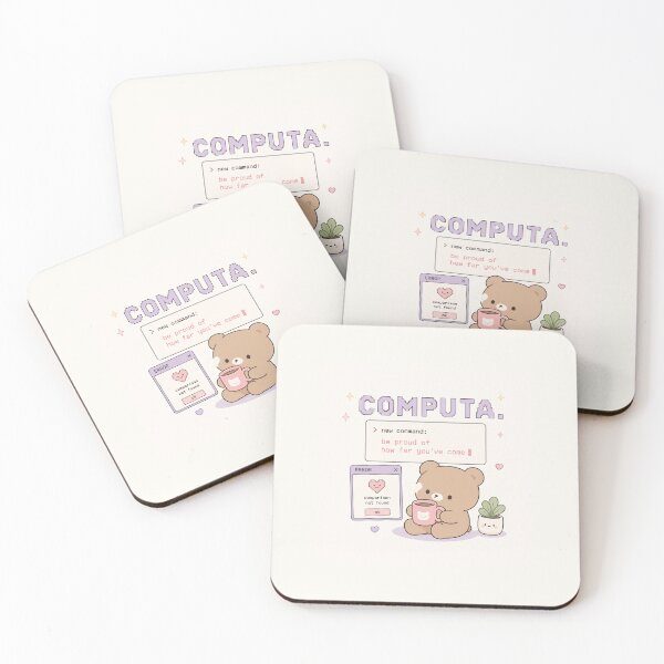 Item preview, cute bear drinking coffee designed and sold by TwilightGhouls.