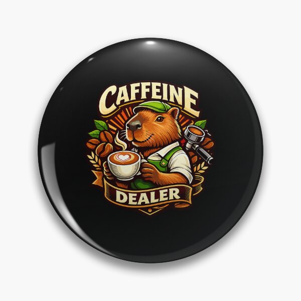 Item preview, Caffeine Dealer Capybara Coffee designed and sold by Littermin.