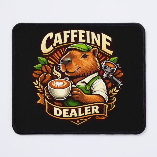 Item preview, Caffeine Dealer Capybara Coffee designed and sold by Littermin.