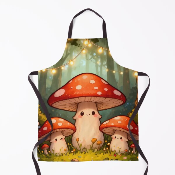 Item preview, Cute Mushrooms in a Magical Forest designed and sold by WrenAndWhimsy.