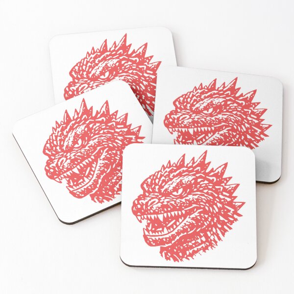 Item preview, Retro Godzilla Head Kaiju Monster Design designed and sold by FLATVAC STICKER.