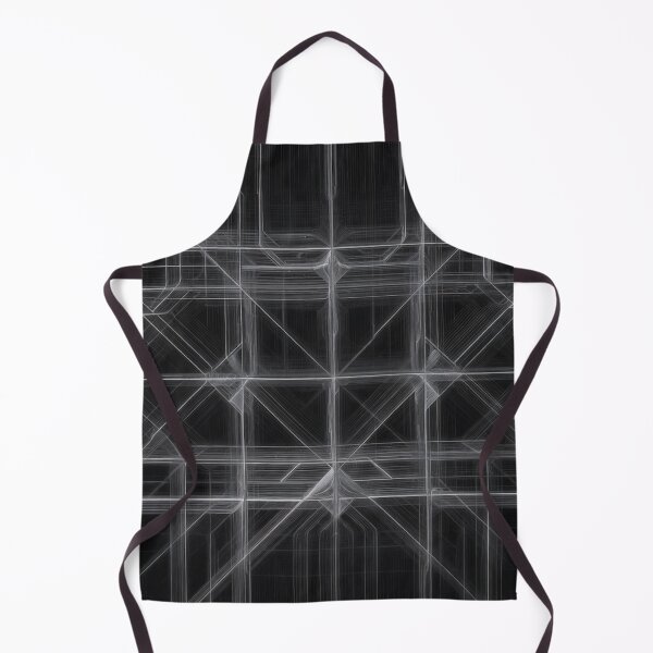 Item preview, Monochrome Gray Glowing Line Grid Art designed and sold by IntelliMindDesigns.