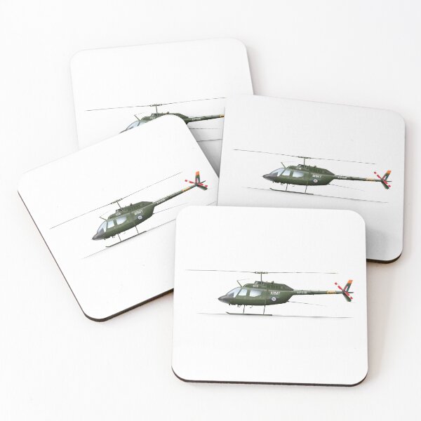 Item preview, BELL 206 KIOWA AUSTRALIAN ARMY A17-036 designed and sold by Grubby Fingers Aircraft Illustration.