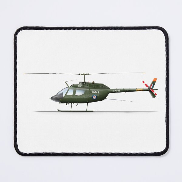 Item preview, BELL 206 KIOWA AUSTRALIAN ARMY A17-036 designed and sold by Grubby Fingers Aircraft Illustration.