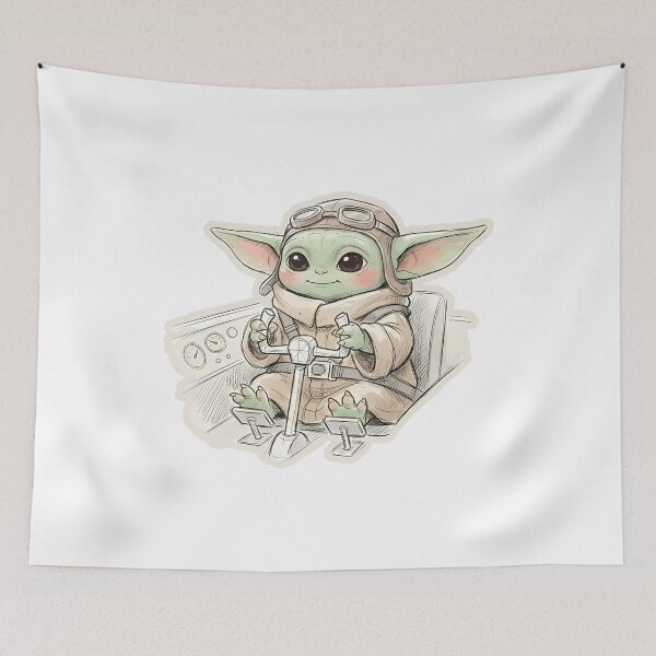 Item preview, BABY YODA PILOT designed and sold by LIS AND MELIVERSO.