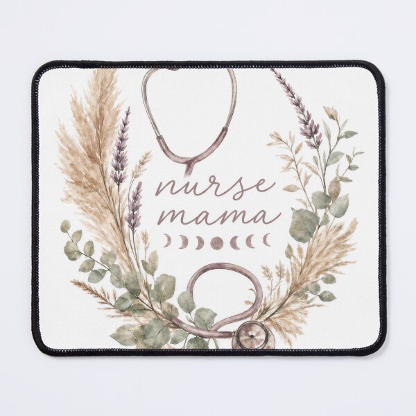 Item preview, Nurse Mama Boho Sweatshirt | Botanical Nurse Mom Gift | Neutral Nurse Mom Shirt | RN Mama Crewneck | Nurse Appreciation Gift Women designed and sold by DESIGN BUREAU .