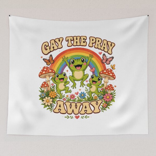 Item preview, Gay The Pray Away Frogs  designed and sold by zoes-ink.