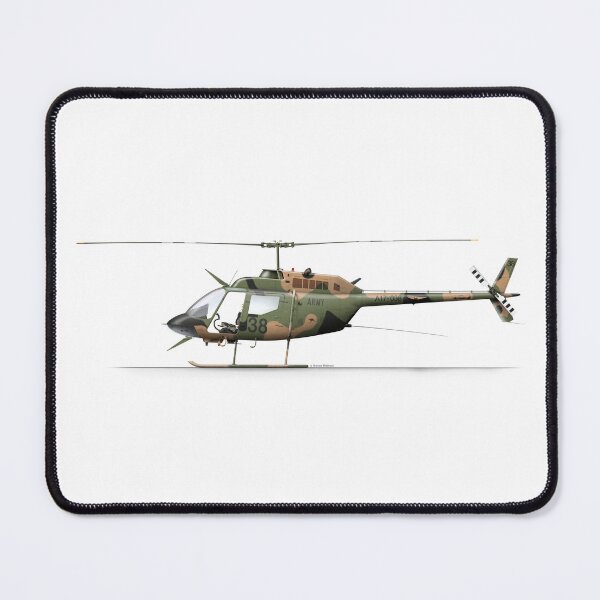Item preview, BELL 206 KIOWA AUSTRALIAN ARMY A17-038 designed and sold by Grubby Fingers Aircraft Illustration.
