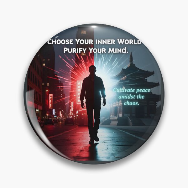 Item preview,  "Choose your inner world ,Purify your mind; Cultivate peace amidst the chaos" designed and sold by Creative-RE.