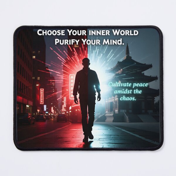 Item preview,  "Choose your inner world ,Purify your mind; Cultivate peace amidst the chaos" designed and sold by Creative-RE.