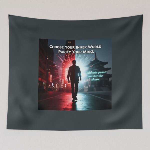 Item preview,  "Choose your inner world ,Purify your mind; Cultivate peace amidst the chaos" designed and sold by Creative-RE.