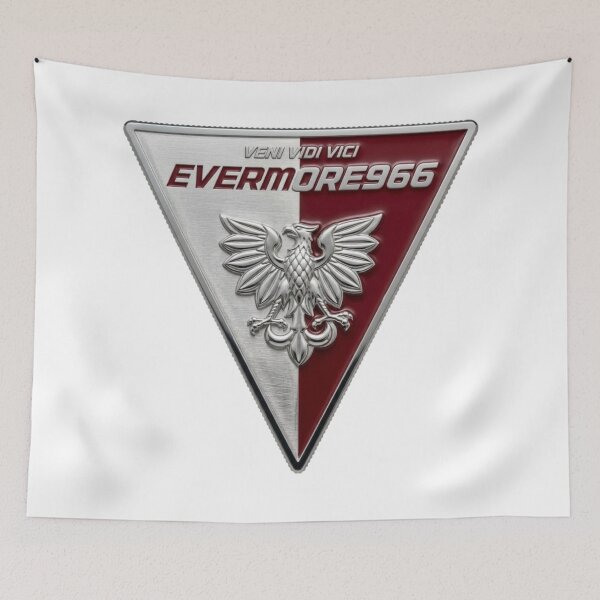 Item preview,  VENI VIDI VICI EVERMORE966, POLISH EAGLE, BRIGHT WHITE AND DARK RED STEEL LOOK designed and sold by V3GFX.