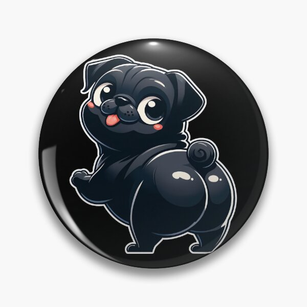 Item preview, Funny Black Pug Guess What Cheeky Mom Dad Kids designed and sold by rafaeltto.