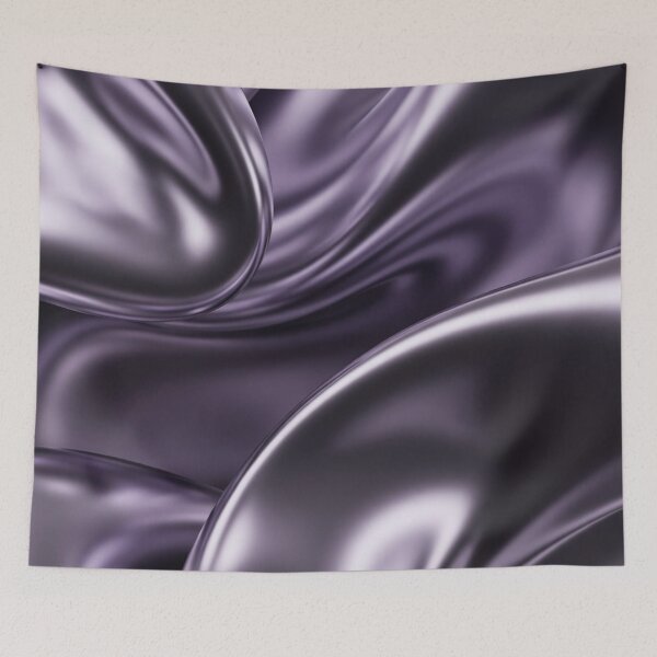 Item preview, Glossy Purple Satin-Like Folds Art designed and sold by IntelliMindDesigns.