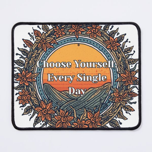 Item preview, Choose Yourself Affirmation - Retro Sun Botanical 3 designed and sold by LyfeInspireCrea.