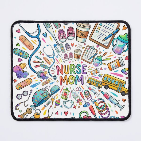 Item preview, Nurse Mom Shirt Colorful | Everything She Carries Tee | RN Mom Gift | Nurse Life Shirt | Nurse Appreciation Gift | Nurse Mom Gift designed and sold by DESIGN BUREAU .