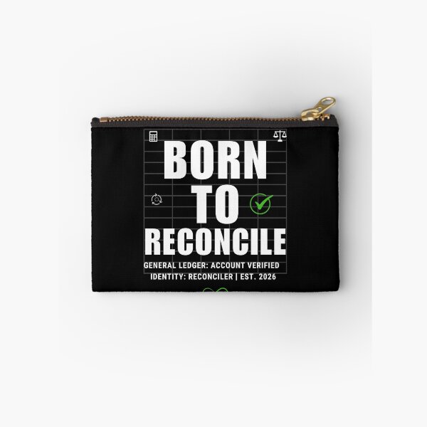 Item preview, Born To Reconcile – Funny Accountant & Auditor Typography Design designed and sold by FCA SIR MERCH .