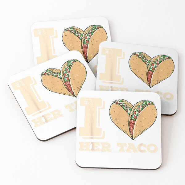 Item preview, I Love Her Taco Matching Couple Cinco De Mayo Retro T-Shirt designed and sold by rawr00.