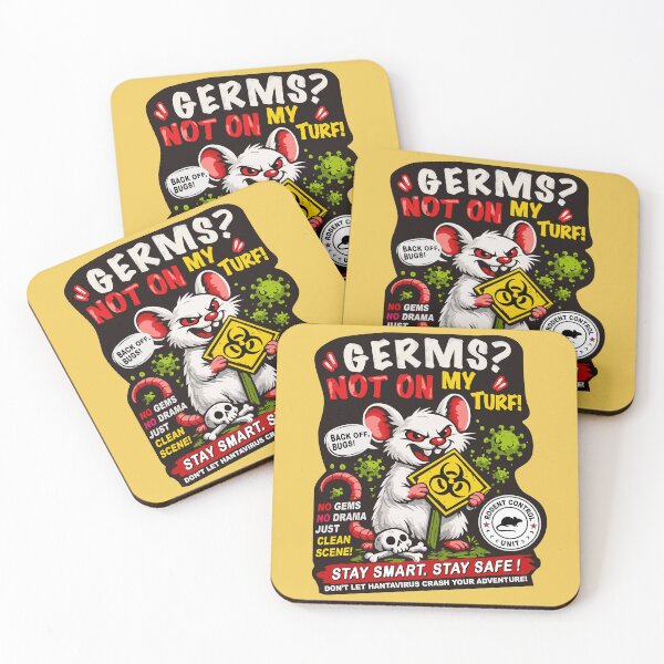 Item preview, Hantavirus Awareness Mouse – Germs Not On My Turf Funny Camping Safety Design designed and sold by CHANCHANAI.