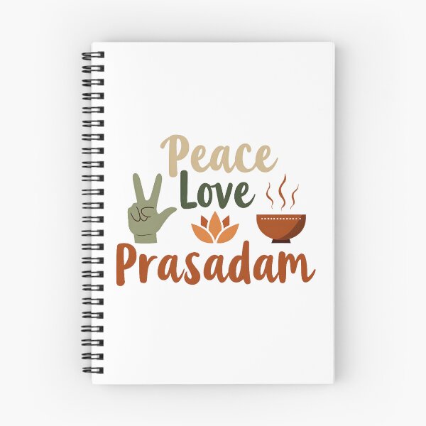 Item preview, Peace Love Prasadam – Spiritual Indian Food Quote | Yoga Culture Sticker & T‑Shirt designed and sold by Nene's design.