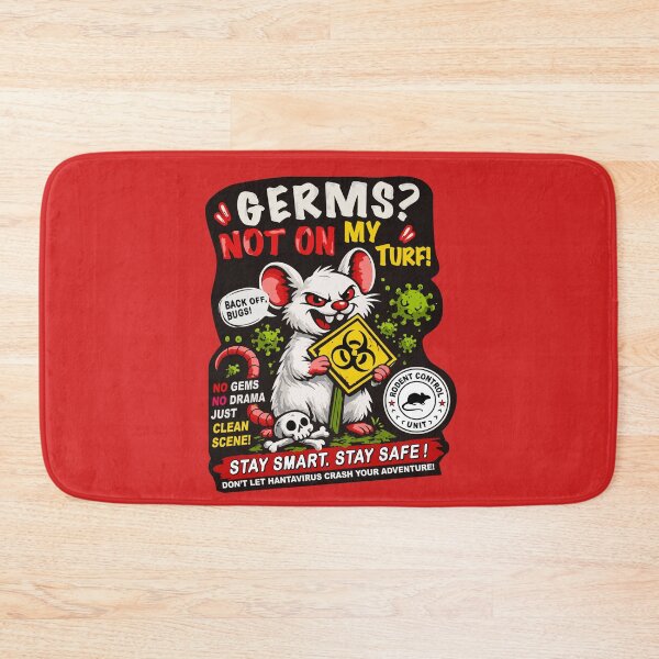 Item preview, Hantavirus Awareness Mouse – Germs Not On My Turf Funny Camping Safety Design designed and sold by CHANCHANAI.