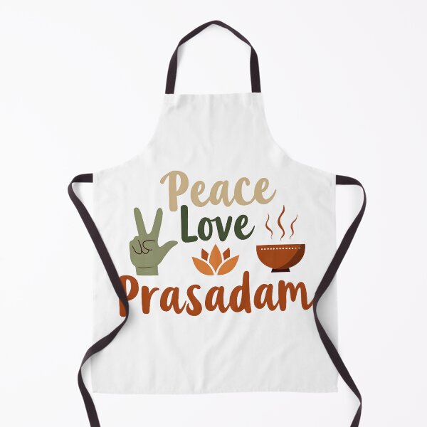 Item preview, Peace Love Prasadam – Spiritual Indian Food Quote | Yoga Culture Sticker & T‑Shirt designed and sold by Nene's design.