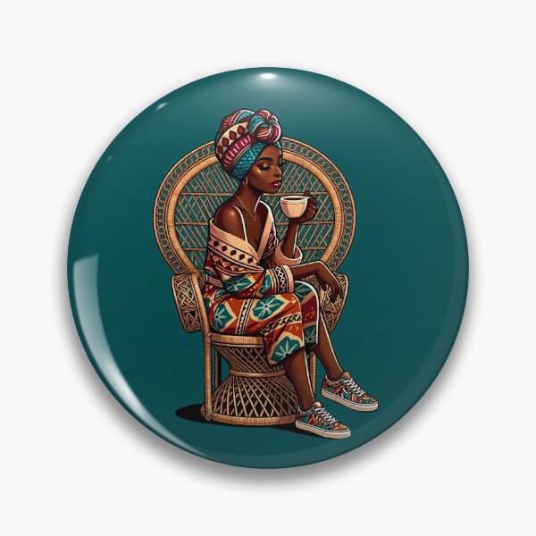 Item preview, Melody In Motion- Regal Peacock Chair Melanin Art. designed and sold by digitalbob60.