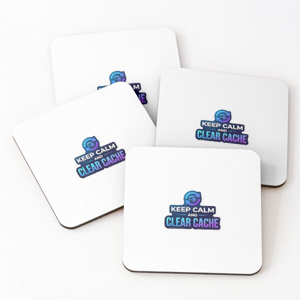 Item preview, Keep Calm and Clear Cache – Funny Programmer Sticker designed and sold by CtrlZHumor.