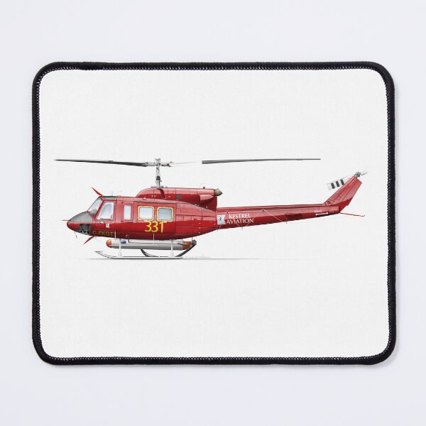 Item preview, BELL 212 TWIN-HUEY C-FKGT KESTREL designed and sold by Grubby Fingers Aircraft Illustration.