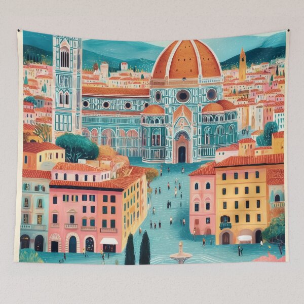 Item preview, Florence Italy Santa Maria del Fiore Cathedral Travel Art designed and sold by Whimsical Wayfarer.