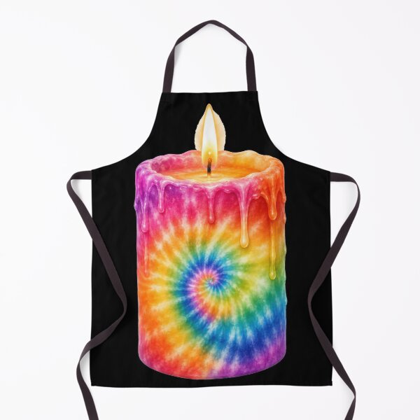 Item preview, Rainbow Tie Dye Candle With Dripping Wax designed and sold by jgvisualarts.