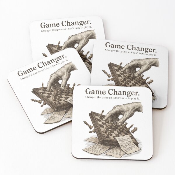 Item preview, Vintage Game Changer Chess Board Strategy Illustration designed and sold by Ortsas.