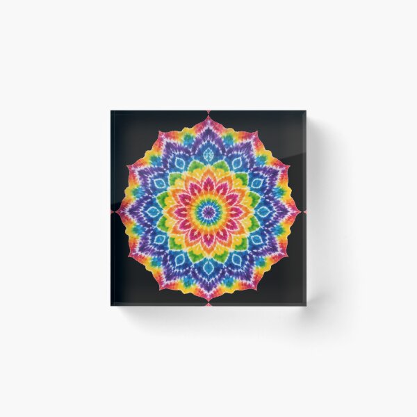 Item preview, Rainbow Tie-Dye Mandala designed and sold by jgvisualarts.